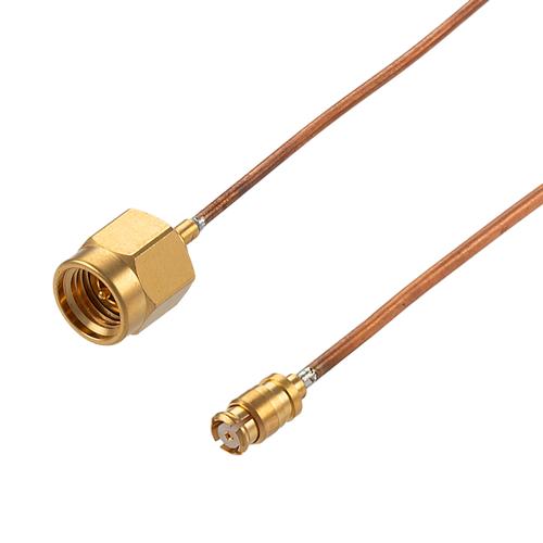 Non-Magnetic 2.92mm Male to SMP Female Cable FM-SR047CU-NM Coax in 24 Inch FMCA100386-24