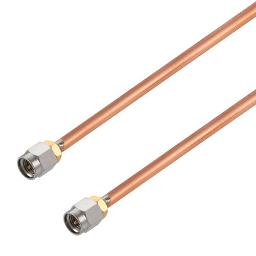 Non-Magnetic SMA Male to SMA Male Cable FM-SR141-NM Coax in 6 Inch FMCA100392-6