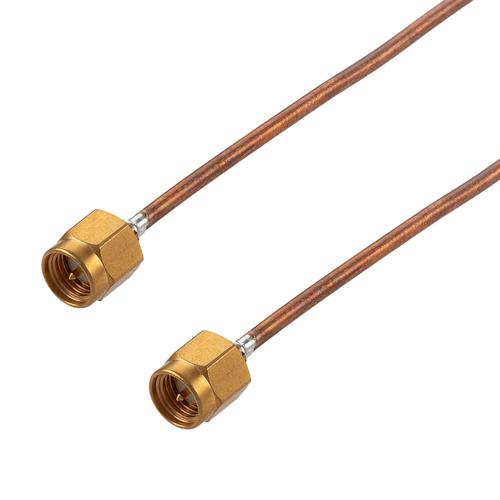 Non-Magnetic SMA Male to SMA Male Cable FM-SR086CU-NM Coax in 24 Inch FMCA100395-24