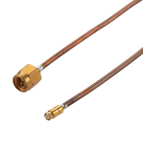Non-Magnetic SMA Male to SMP Female Cable FM-SR086CU-NM Coax in 6 Inch FMCA100396-6