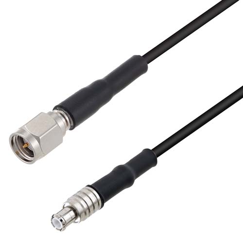 Low Loss SMA Male to MCX Plug Cable LMR-100 Coax in 24 Inch FMCA10041-24