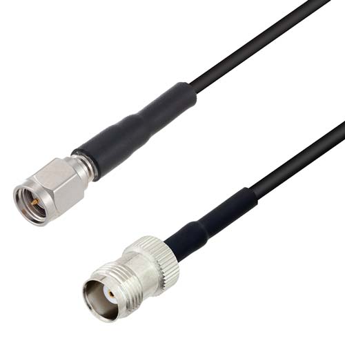 Low Loss SMA Male to TNC Female Cable LMR-100A-UF Coax in 36 Inch FMCA10044-36