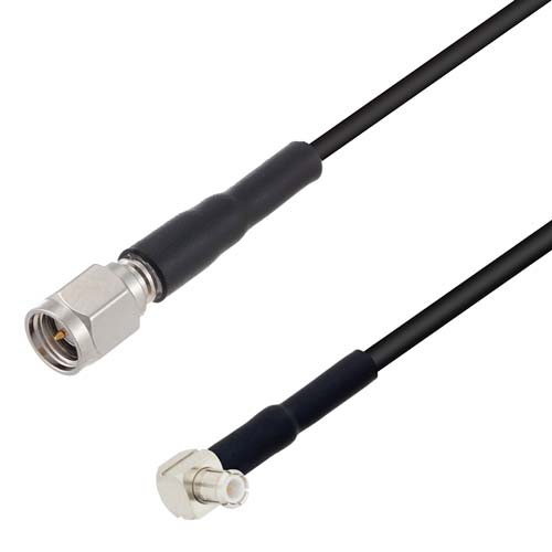 SMA Male to RA MCX Plug Cable RG-174 Coax in 36 Inch FMCA10063-36