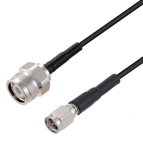TNC Male to SMA Male Cable RG-174 Coax in 24 Inch FMCA10065-24