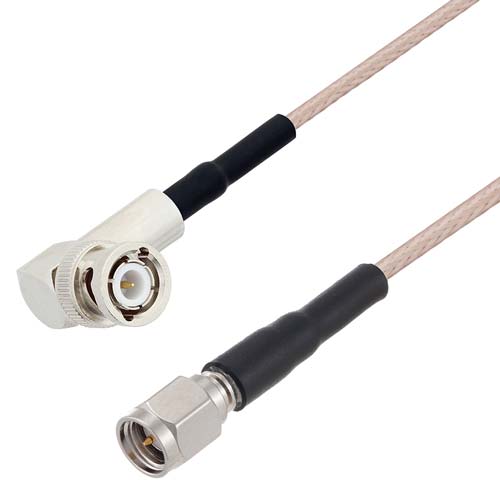 RA BNC Male to SMA Male Cable RG-316 Coax in 72 Inch FMCA10067-72