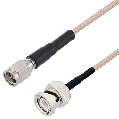 SMA Male to BNC Male Cable RG-316 Coax in 48 Inch FMCA10074-48