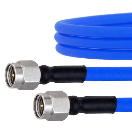 SMA Male to SMA Male Cable FM141FLEX Coax in 12 Inch  with LF Solder FMCA1035-12