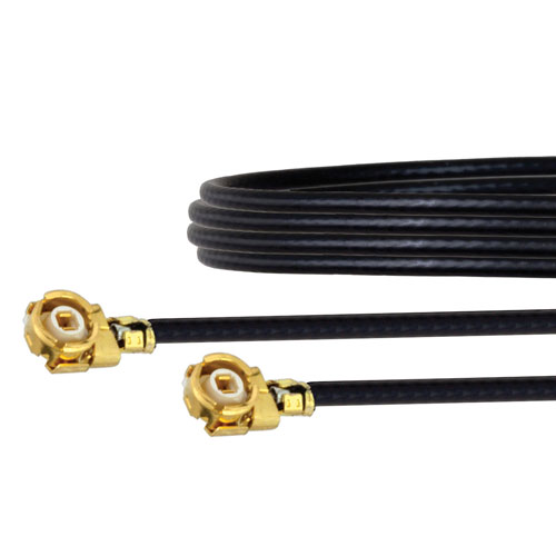 UMCX 2.1 Plug to UMCX 2.1 Plug Cable 0.81mm Coax in 12 Inch FMCA1056-12