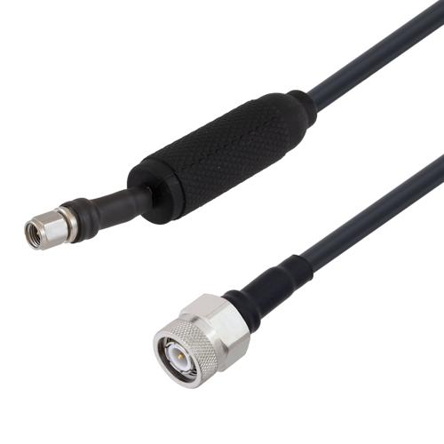 Low Loss SMA Male to SMA Male Weatherproof Cable LMR-195 Coax in 60 Inch with Times Microwave Components FMCA1080/WP-60