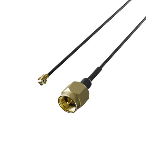MHF1 to SMA Male (Plug) Cable Assembly Using O.D 1.13mm Cable FMCA11039