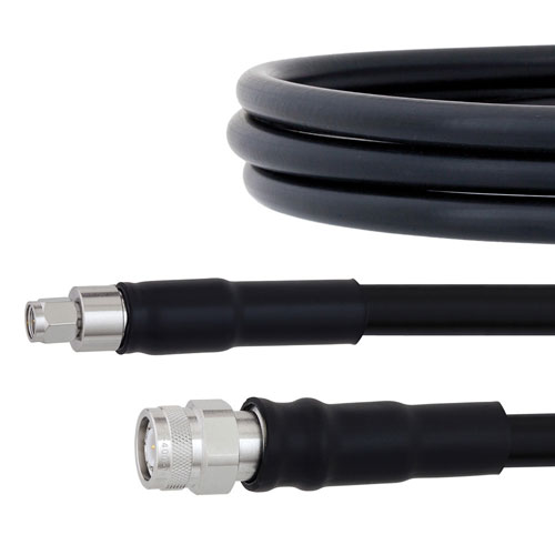 TNC Male to SMA Male Cable LMR-400 coax with Heat Shrink FMCA1118