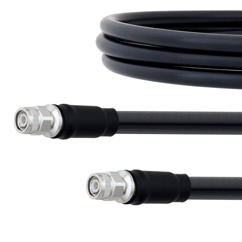 Low Loss TNC Male to TNC Male Cable LMR-600 Coax in 12 Inch with Times Microwave components FMCA1122-12