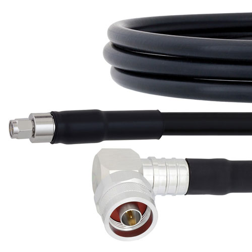 SMA Male to RA N Male Cable LMR-400 Coax in 24 Inch FMCA1141-24