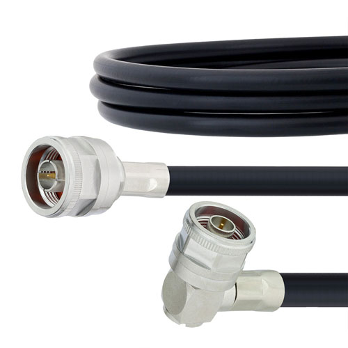 N Male to RA N Male Cable LMR-400 Coax in 24 Inch FMCA1210-24