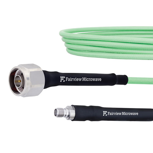 Low Loss N Male to SMA Female Cable LL142 Coax in 36 Inch  with LF Solder FMCA1251-36