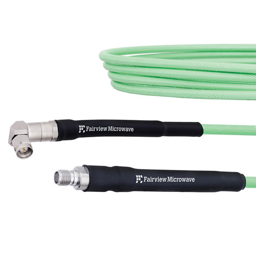 Low Loss RA SMA Male to SMA Female Cable LL142 Coax in 48 Inch with LF Solder FMCA1263-48