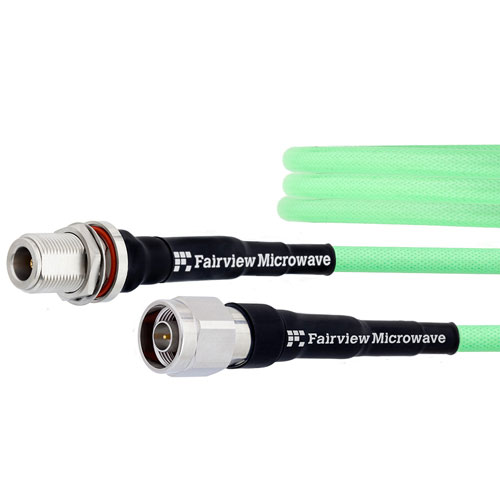 Low Loss Test N Male (Plug) to N Female (Jack) Cable LL335i Coax Up To 18 GHz, 1.35 VSWR in 100 CM FMCA1270-100CM