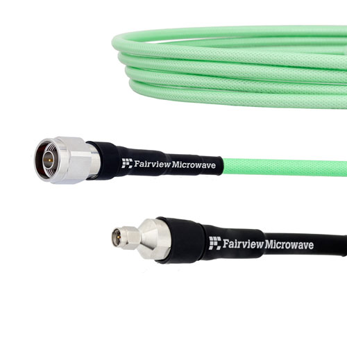 Low Loss Test N Male to SMA Male Cable LL335i Coax in 24 Inch FMCA1271-24