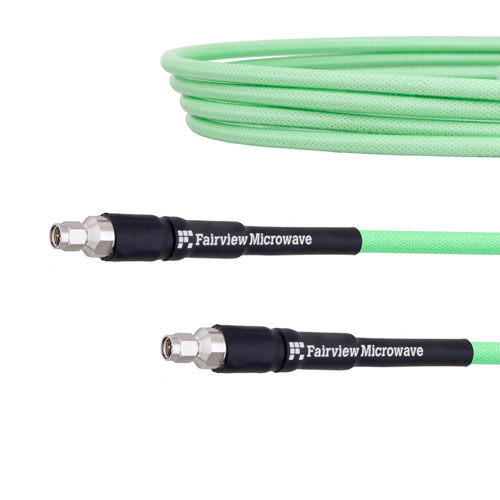 Low Loss Test SMA Male to SMA Male with Reduced Diameter SMA Body Cable LL335i Coax in 48 Inch FMCA1273-48