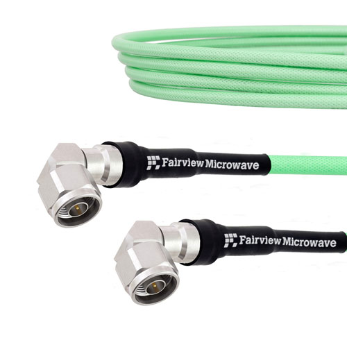 Low Loss Test RA N Male to RA N Male Cable LL335i Coax in 24 Inch FMCA1281-24