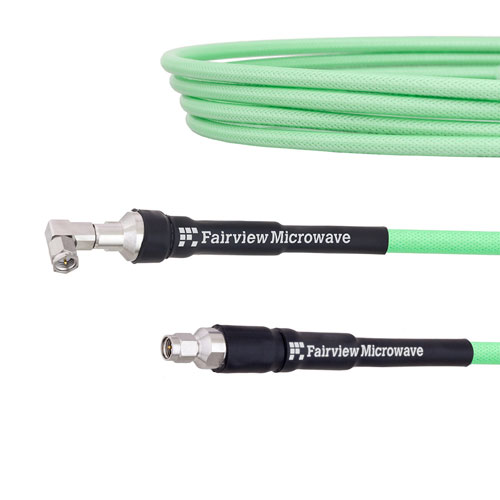 Low Loss Test SMA Male to RA SMA Male Cable LL335i Coax FMCA1296