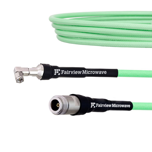 Low Loss Test RA SMA Male to N Female Cable LL335i Coax in 100 cm FMCA1298-100CM