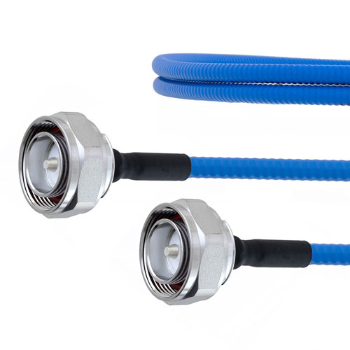 Low PIM 7/16 DIN Male to 7/16 DIN Male Plenum Cable SPP-250-LLPL Coax in 100 CM FMCA1305-100CM