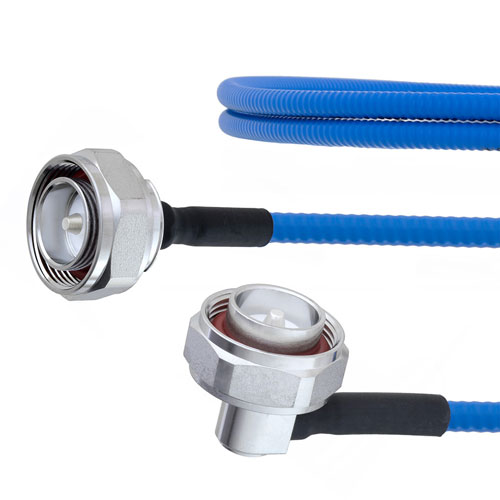 Low PIM RA 7/16 DIN Male to 7/16 DIN Male Plenum Cable SPP-250-LLPL Coax in 200 CM FMCA1306-200CM