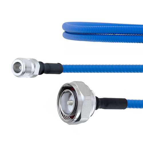 Low PIM N Female to 7/16 DIN Male Plenum Cable SPP-250-LLPL Coax in 200 CM FMCA1308-200CM