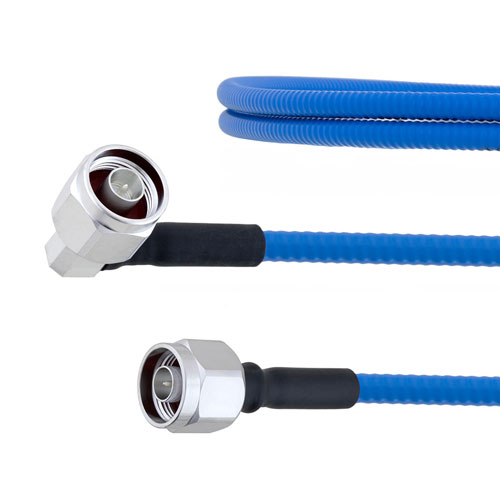 Low PIM RA N Male to N Male Plenum Cable SPP-250-LLPL Coax in 100 CM FMCA1314-100CM