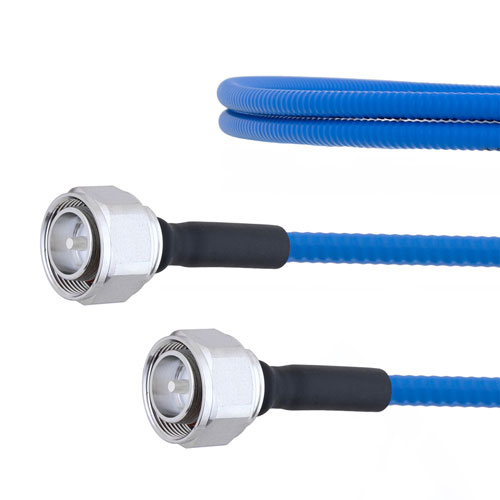 Low PIM 4.3-10 Male to 4.3-10 Male Plenum Cable SPP-250-LLPL Coax in 100 CM FMCA1317-100CM