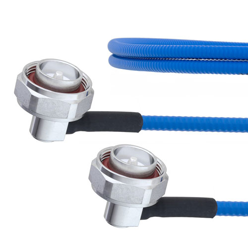 Low PIM RA 7/16 DIN Male to RA 7/16 DIN Male Plenum Cable SPP-250-LLPL Coax in 100 CM FMCA1319-100CM