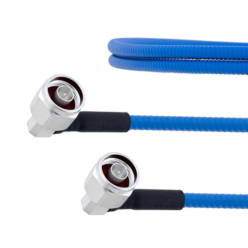 Low PIM RA N Male to RA N Male Plenum Cable SPP-250-LLPL Coax in 100 CM FMCA1320-100CM