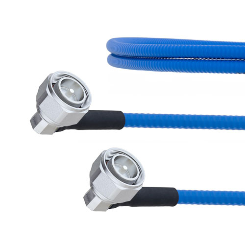 Low PIM RA 4.3-10 Male to RA 4.3-10 Male Plenum Cable SPP-250-LLPL Coax in 100 CM FMCA1321-100CM