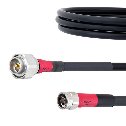 Rugged Portable Phase Stable RF Analyzer Cable N Male to 7/16 DIN Male Cable FM-FT430 Coax in 144 FMCA1400-144
