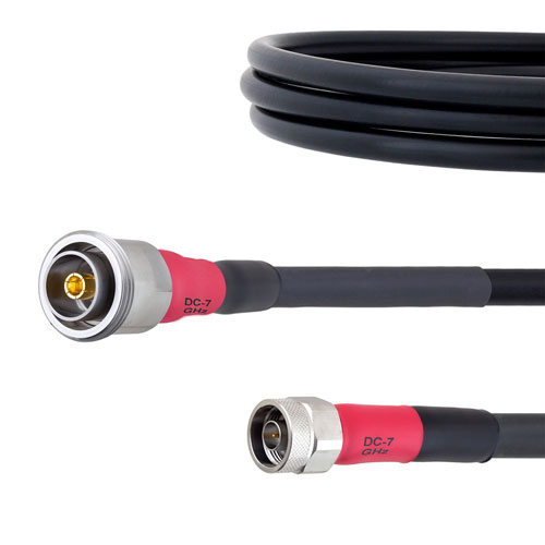 Rugged Portable Phase Stable RF Analyzer Cable N Male to 7/16 DIN Female Cable FM-FT430 Coax in 60 Inch FMCA1401-60