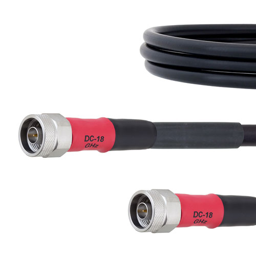 Rugged Portable Phase Stable RF Analyzer Cable N Male to N Male Cable FM-FT430 Coax in 39.37 FMCA1405-100CM