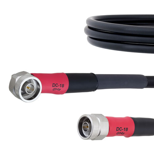 Rugged Portable Phase Stable RF Analyzer Cable N Male to RA N Male Cable FM-FT430 Coax in 39.37 FMCA1406-100CM