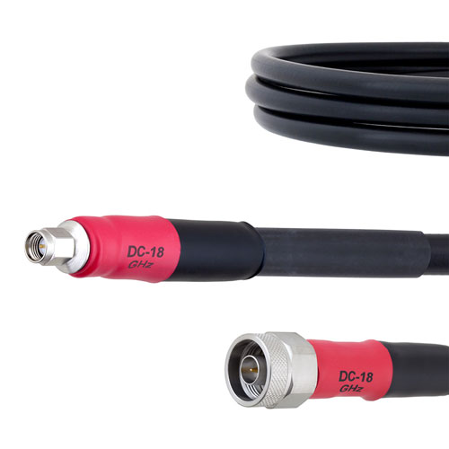 Rugged Portable Phase Stable RF Analyzer Cable N Male to SMA Male Cable FM-FT430 Coax in 60 FMCA1408-60