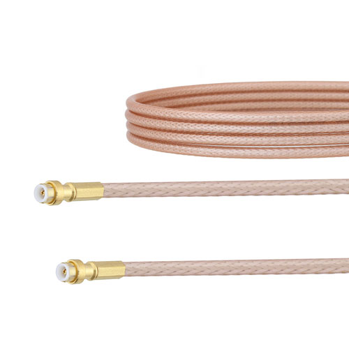 Snap-On MMBX Plug to Snap-On MMBX Plug Cable RG316 Coax in 6 Inch FMCA1414-6