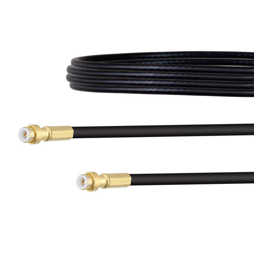 Snap-On MMBX Plug to Snap-On MMBX Plug Cable RG174 Coax in 18 Inch FMCA1431-18