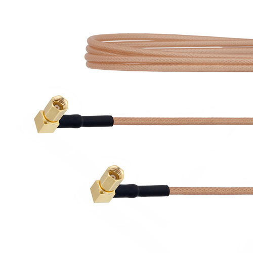 RA SSMC Plug to RA SSMC Plug Cable RG178 Coax FMCA1457