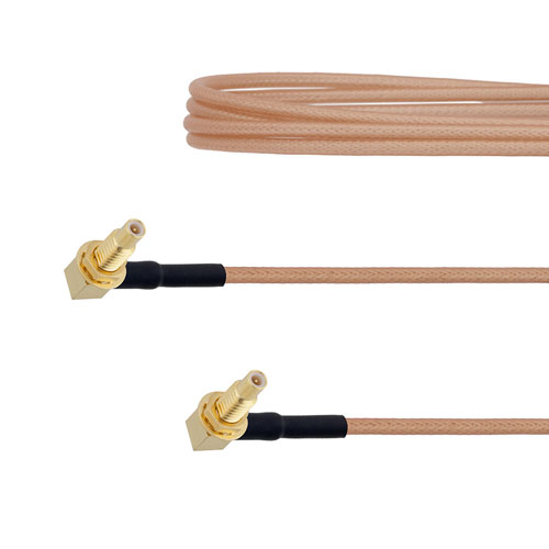 RA SSMC Jack Bulkhead to RA SSMC Jack Bulkhead Cable RG178 Coax FMCA1464