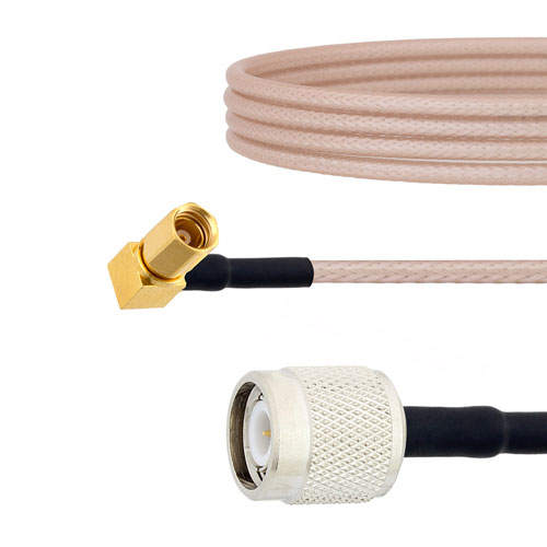 RA SSMC Plug to TNC Male Cable RG316 Coax in 24 Inch FMCA1477-24