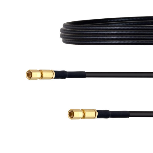 SSMC Plug to SSMC Plug Cable LMR-100 Coax in 48 Inch Fairview Microwave FMCA1478-48