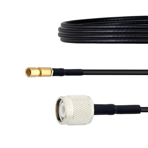 SSMC Plug to TNC Male Cable LMR-100 Coax in 12 Inch FMCA1493-12