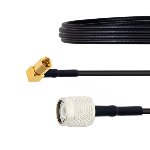RA SSMC Plug to TNC Male Cable LMR-100 Coax in 6 Inch FMCA1494-6