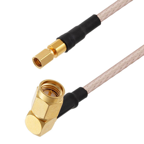 RA SMA Male to SSMC Plug Cable RG316-DS Coax in 48 Inch FMCA1500-48