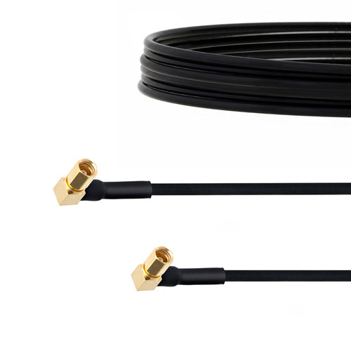 RA SSMC Plug to RA SSMC Plug Cable FM-SR086TBJ Coax in 60 Inch FMCA1504-60