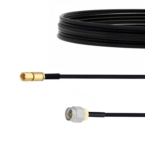 SMA Male to SSMC Plug Cable FM-SR086TBJ Coax in 72 Inch FMCA1508-72